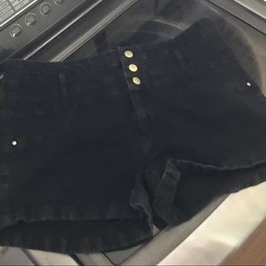 Black shorts size 12